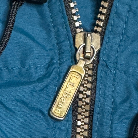 LL Bean Windbreaker Jacket Mens Pullover Aztec Hooded Anorak Vintage 90s Sz XL - Picture 10 of 12